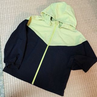 ジーユー(GU)のyua樣専用♡GU キッズ　ウインドブレーカー　イエローグリーン×ブラック(ジャケット/上着)