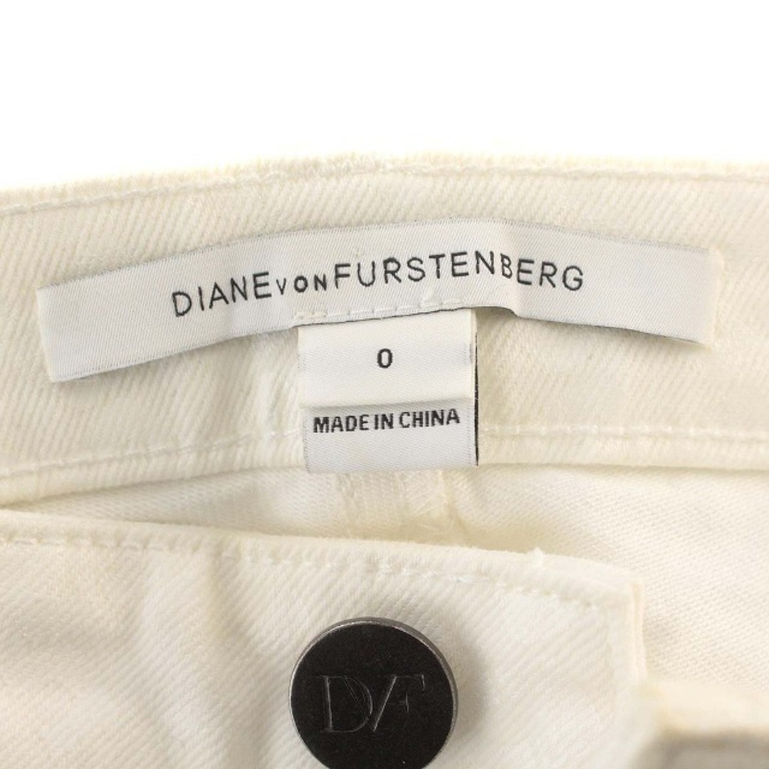 DIANE von FURSTENBERG(ダイアンフォンファステンバーグ)のDIANE vonFURSTENBERG スキニーパンツ 総柄 スリム 0 白 レディースのパンツ(その他)の商品写真