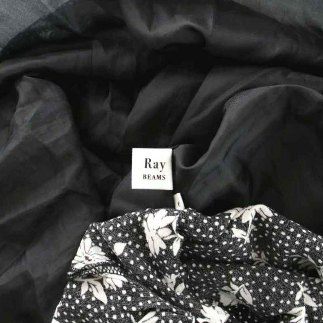 Ray BEAMS(レイビームス)のレイビームス タイトスカート ロング マキシ 水玉 花柄 総柄 0 XS 黒 白 レディースのスカート(ロングスカート)の商品写真