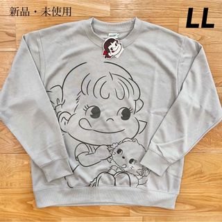 フジヤ(不二家)の【LL】ペコちゃん&ラブリーキャティ　長袖トレーナー　レディース●スウェット(トレーナー/スウェット)