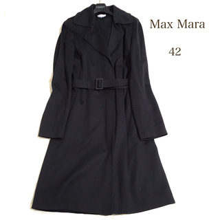 【極美品】Max Mara トレンチコート コットン 女優襟 最高級 白タグ