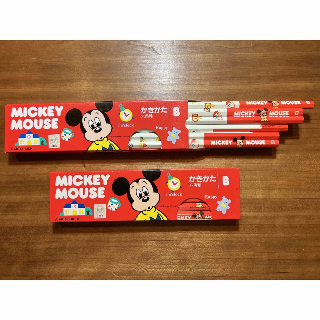 Disney(ディズニー)の【ミッキー】かきかた鉛筆Ｂ 六角軸 2ダースセット②【三菱鉛筆】 エンタメ/ホビーのアート用品(鉛筆)の商品写真