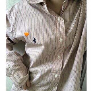 ロキエ(Lochie)のRalph stripe orange shirt🧡(シャツ/ブラウス(長袖/七分))