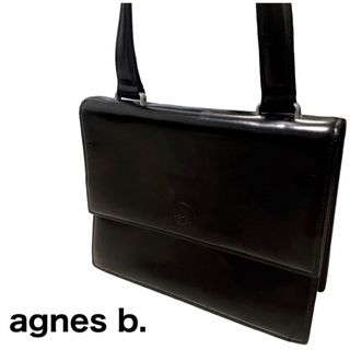 アニエスベー(agnes b.)のagnes b. VOYAGE ハンドバッグ　自立　bロゴ　型押し　フォーマル(ハンドバッグ)