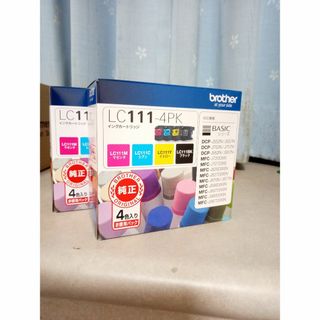 ブラザー(brother)の2個セット　ブラザー　インクカートリッジ　LC111-4PK(PC周辺機器)