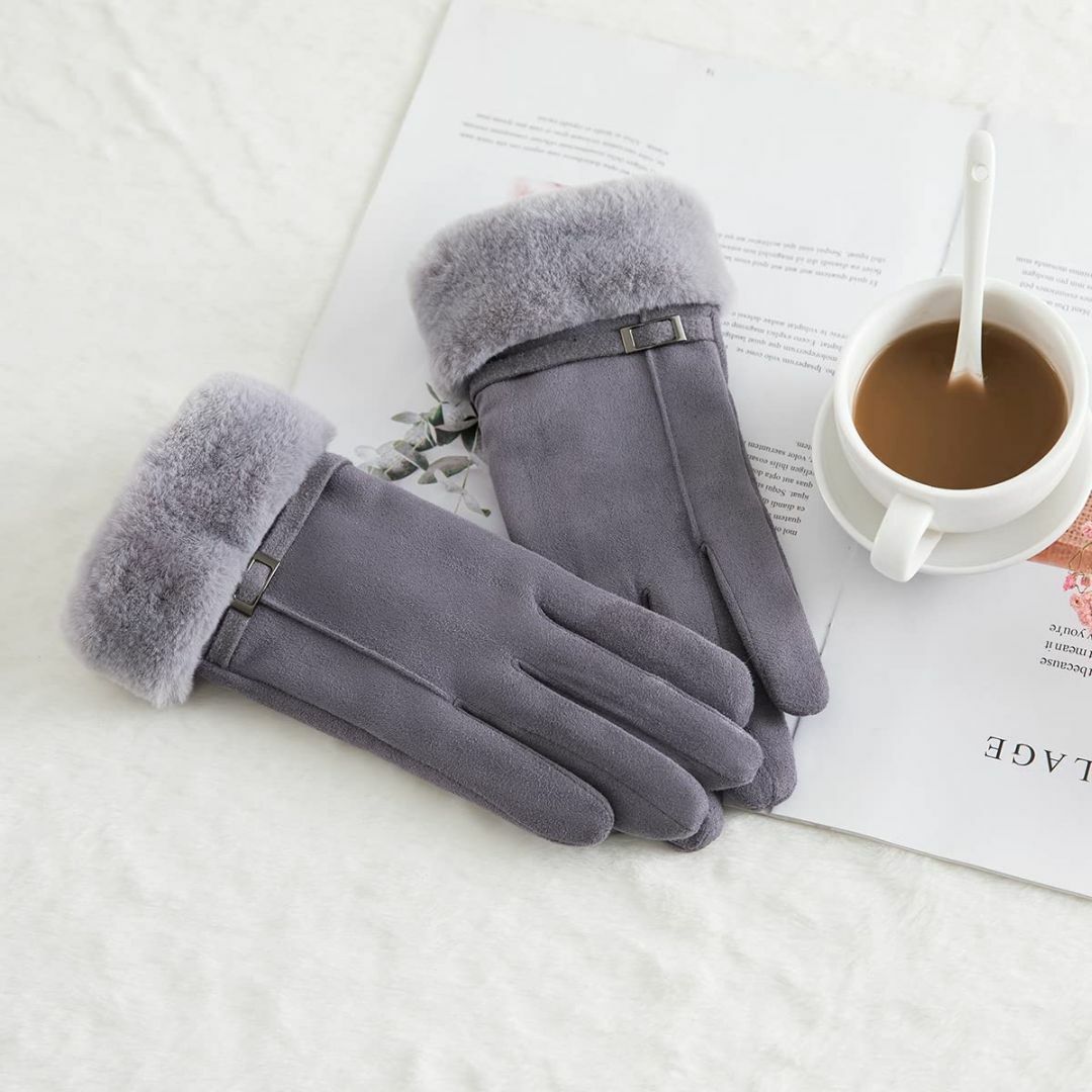 【色: Aグレー】[BAYAGIN] 手袋 レディース 防寒 スマホ操作対応 秋 レディースのファッション小物(その他)の商品写真