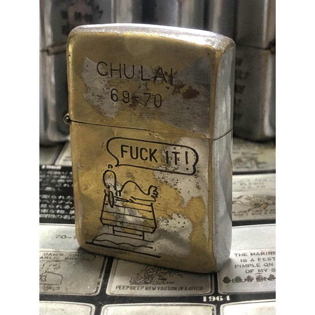 【ベトナムZIPPO】本物 1966年製ベトナムジッポー「スヌーピー」CHU