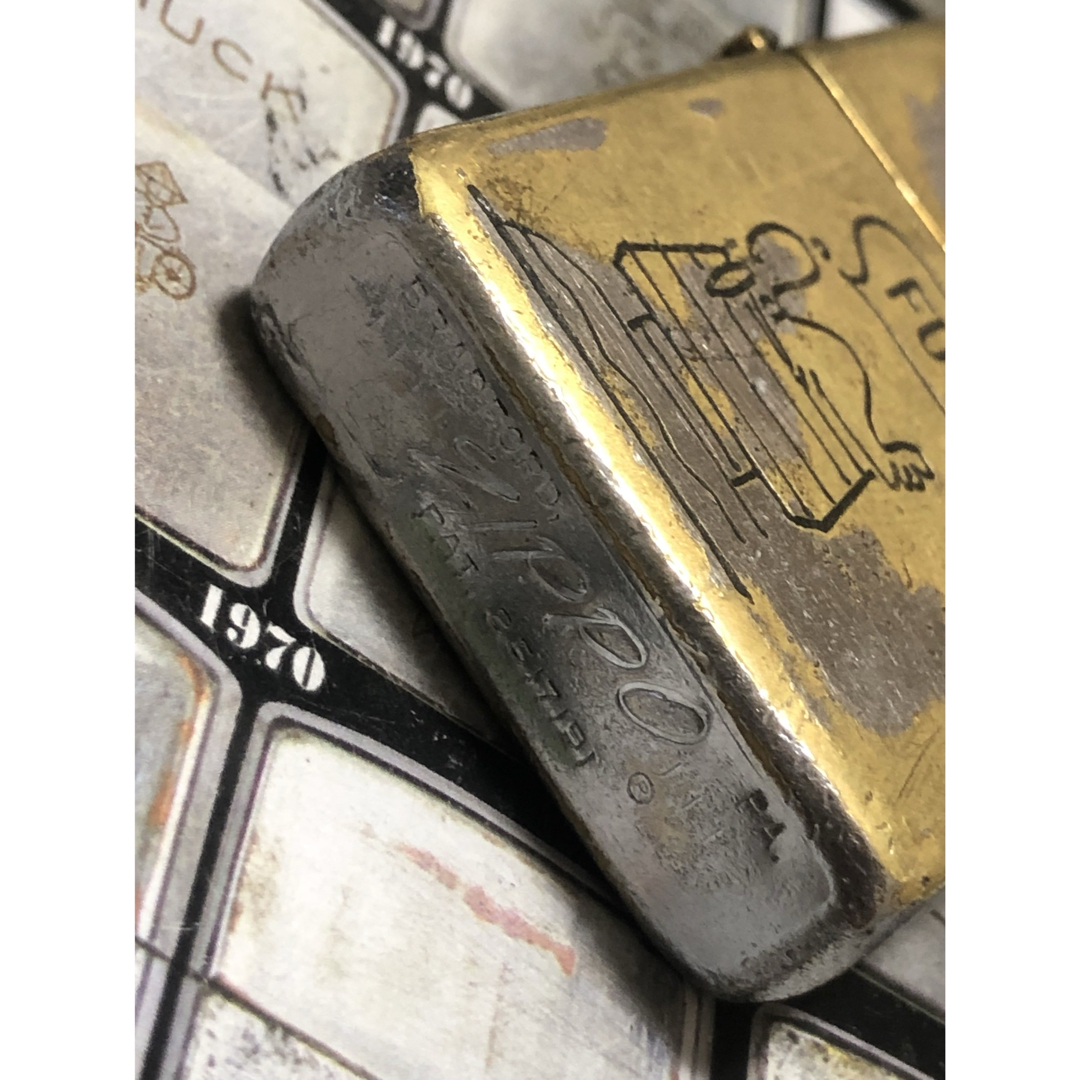 ベトナムZIPPO】本物 1966年製ベトナムジッポー「スヌーピー」CHU