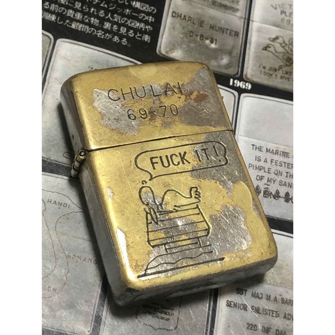 ベトナムZIPPO】本物 1966年製ベトナムジッポー「スヌーピー」CHU