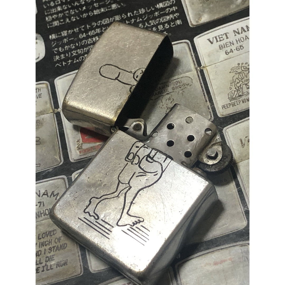 【ベトナムZIPPO】本物 1970年製ベトナムジッポー「ファックマン」BAN