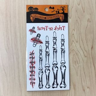 ハロウィン　タトゥーシール(小道具)