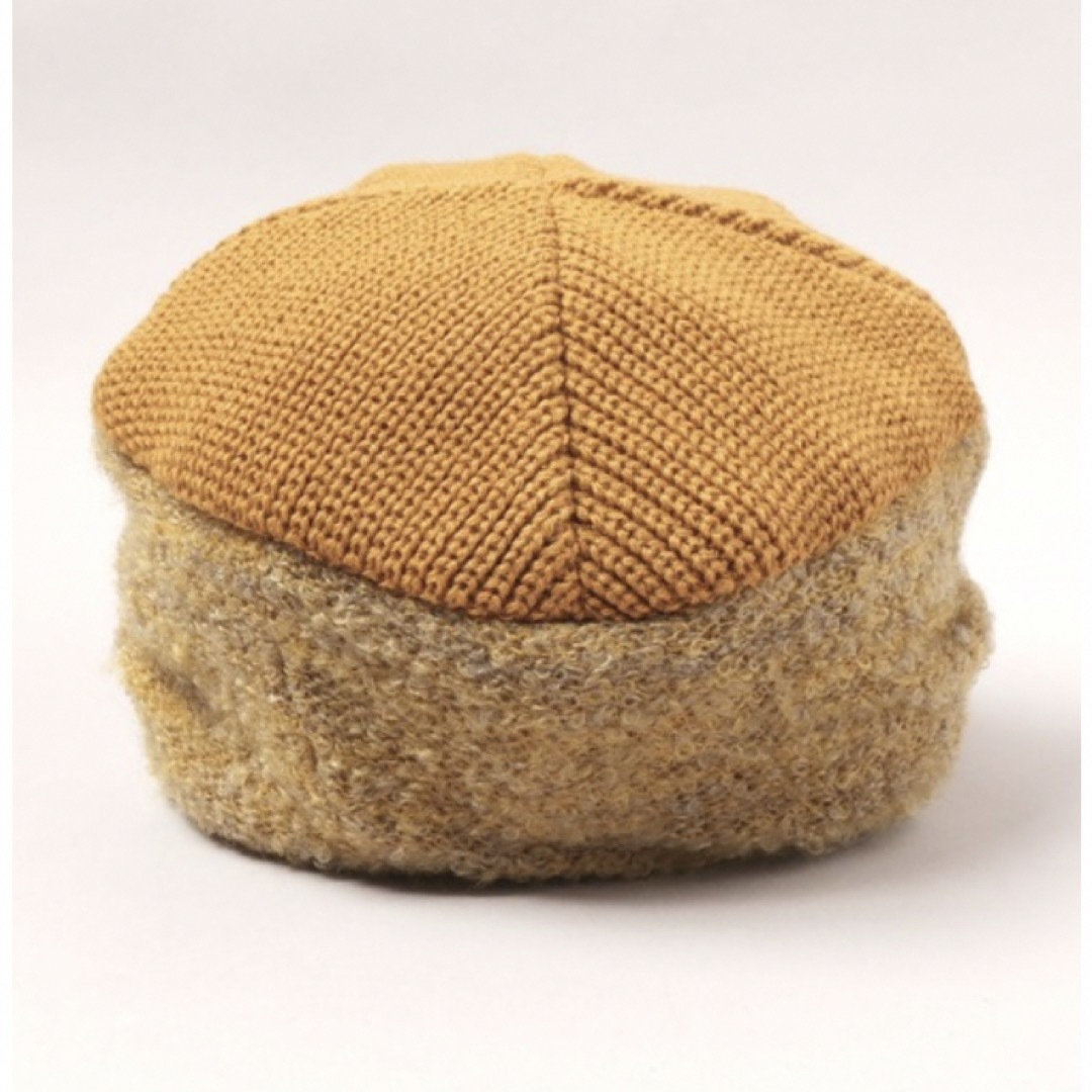 CA4LA(カシラ)の帽子 キャップ  カシラ　CA4LA  ニット帽　つば付　イエロー　マスタード レディースの帽子(ニット帽/ビーニー)の商品写真