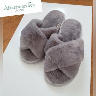 アフタヌーンティー(AfternoonTea)のAfternoon tea エコファークロスルームシューズ(スリッパ/ルームシューズ)