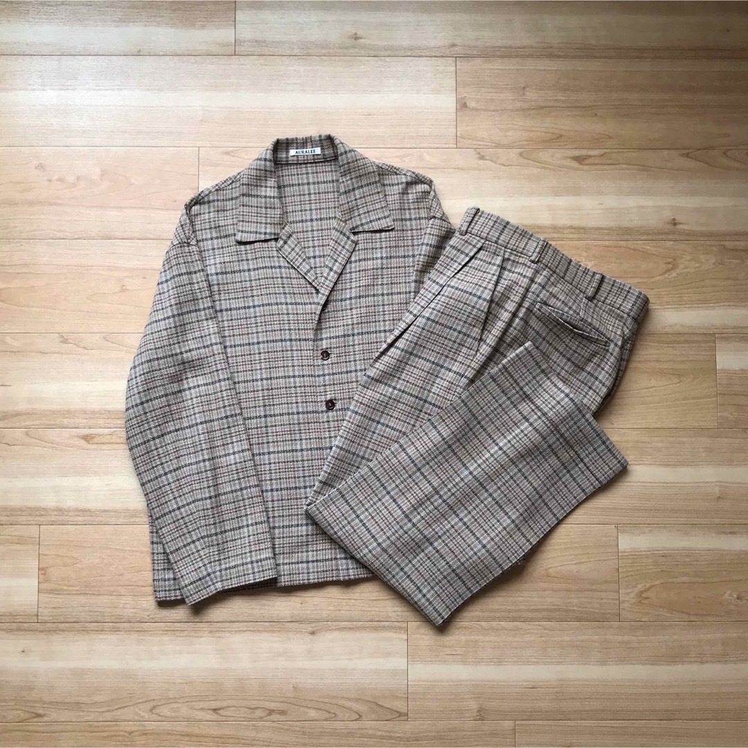 AURALEE 18SS SILK SUMMER TWEED JACKET