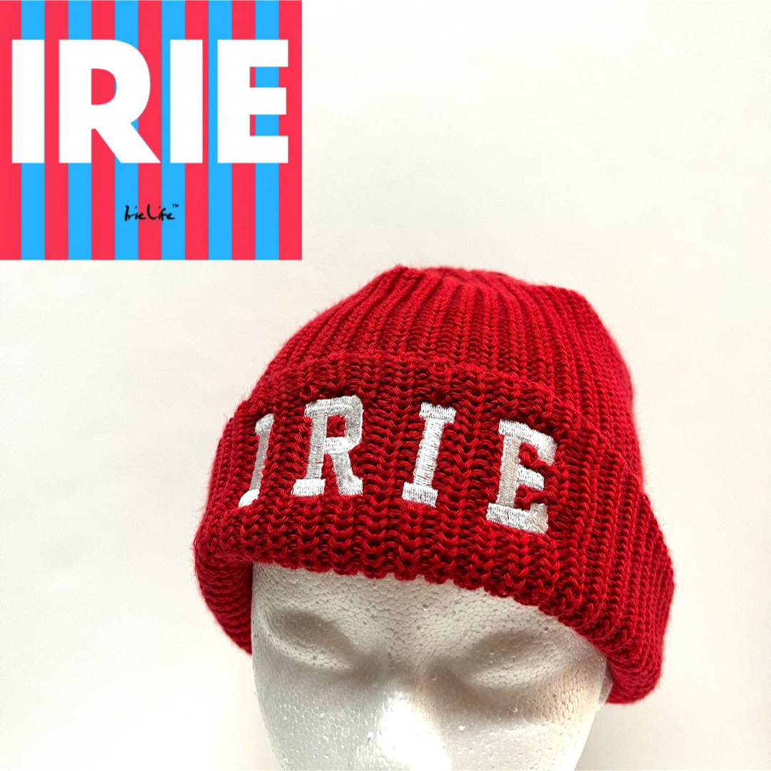 IRIE LIFE(アイリーライフ)のIRIE LIFE Knit Cap Red メンズの帽子(ニット帽/ビーニー)の商品写真