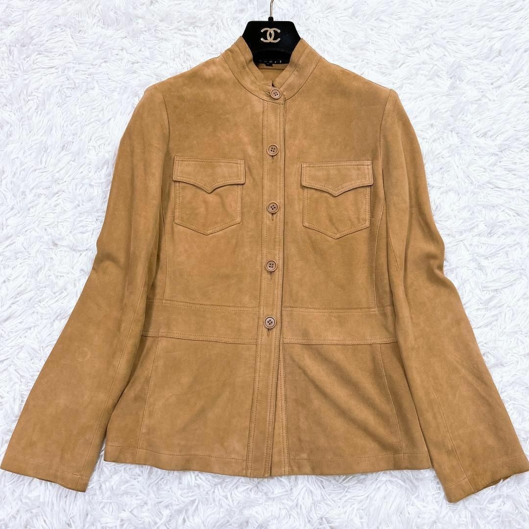 theory - theory 山羊革 ゴートレザー スカートセットアップ キャメル