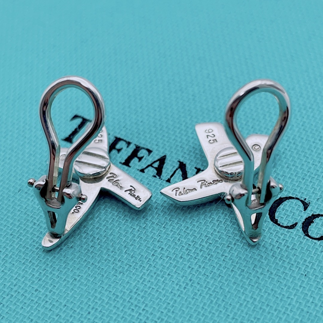 【極美品】Tiffany & Co. イヤリング　キス　X 新品磨き 7