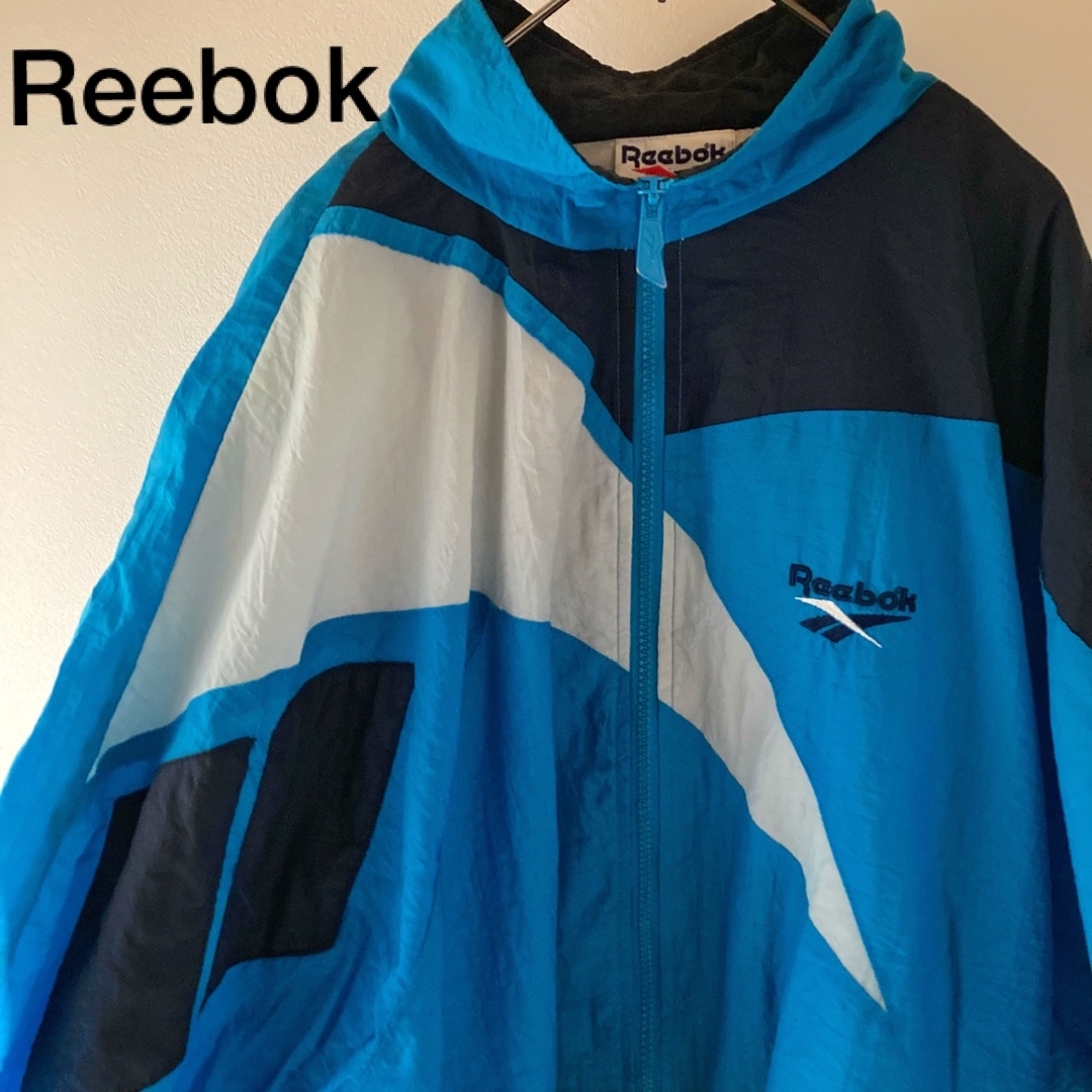 Reebok - 90s リーボック ナイロンジャケット トラックジャージ 刺繍