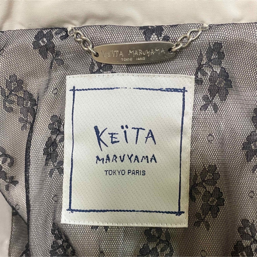 美品✨　KEITA MARUYAMA レースビジュー付きトレンチコート