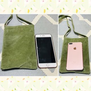 アースメイド(EARTH MADE)のほぼ未使用　一度使用のみ！アースメイド　ミニショルダー　スマホバッグ　ポシェット(ショルダーバッグ)