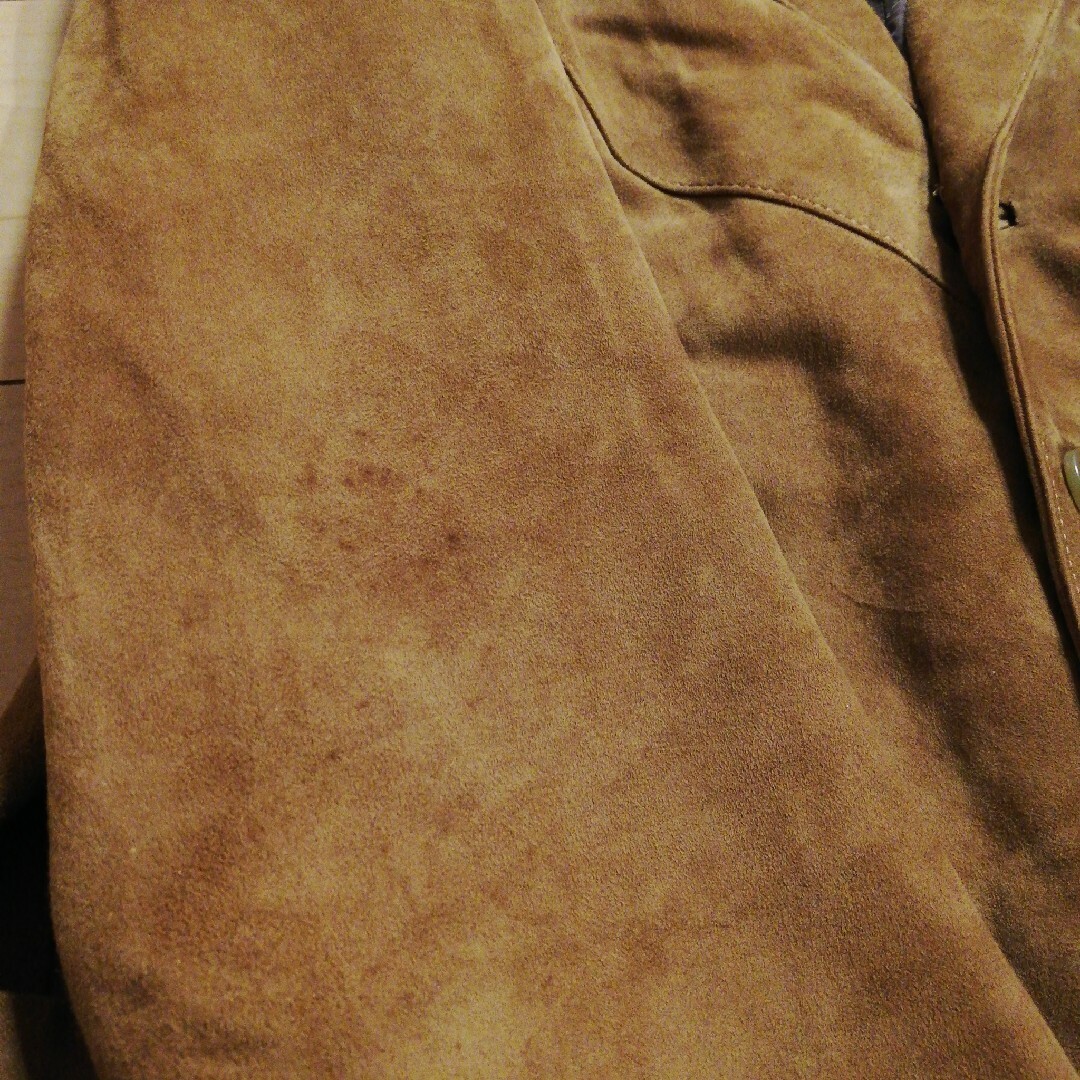 高級羊革【ポールスミス】スウェードレザー3Bジャケット アシンメトリー 日本製後ろ着丈70