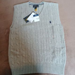 ポロラルフローレン(POLO RALPH LAUREN)の新品タグ付き POLOラルフローレンボーイズvネックニットベスト130㎝(ニット)