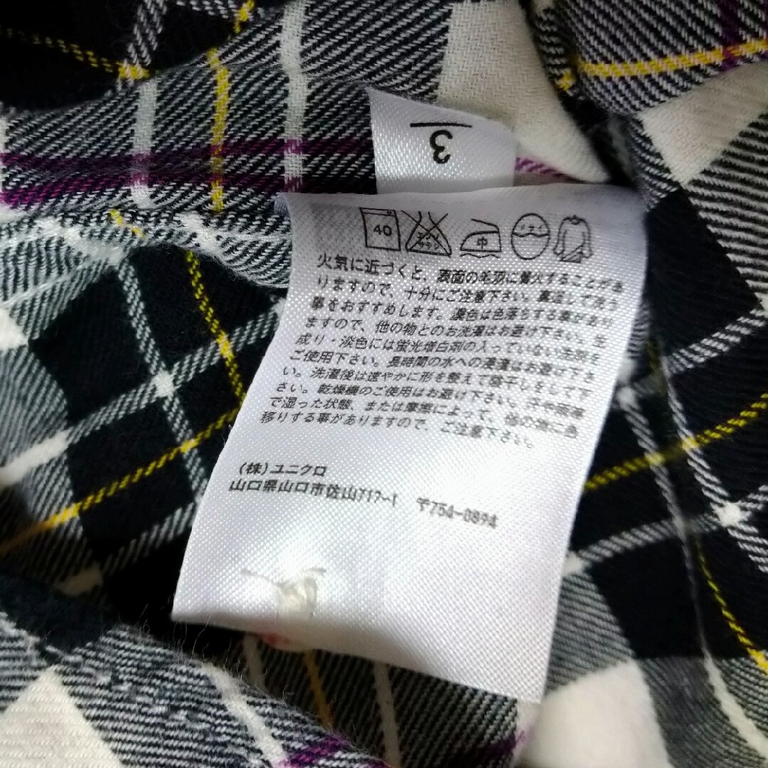 UNIQLO(ユニクロ)のUNIQLO ユニクロ チェック長袖シャツ Sサイズ レディースのトップス(シャツ/ブラウス(長袖/七分))の商品写真