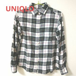 ユニクロ(UNIQLO)のUNIQLO ユニクロ チェック長袖シャツ Sサイズ(シャツ/ブラウス(長袖/七分))