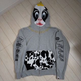 A BATHING APE ホルスタイン フルジップパーカー 牛 カウ - パーカー