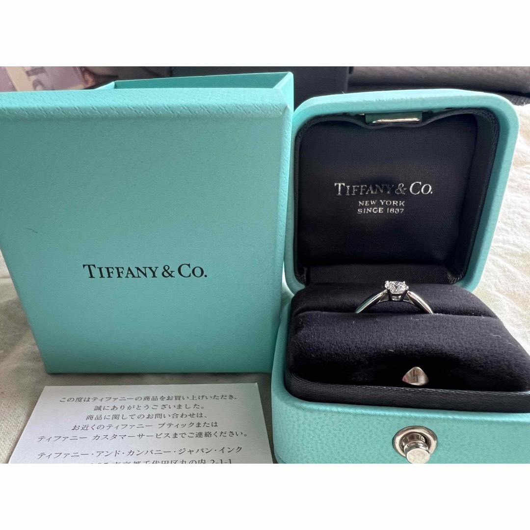 【美品】Tiffany エンゲージリング　9号