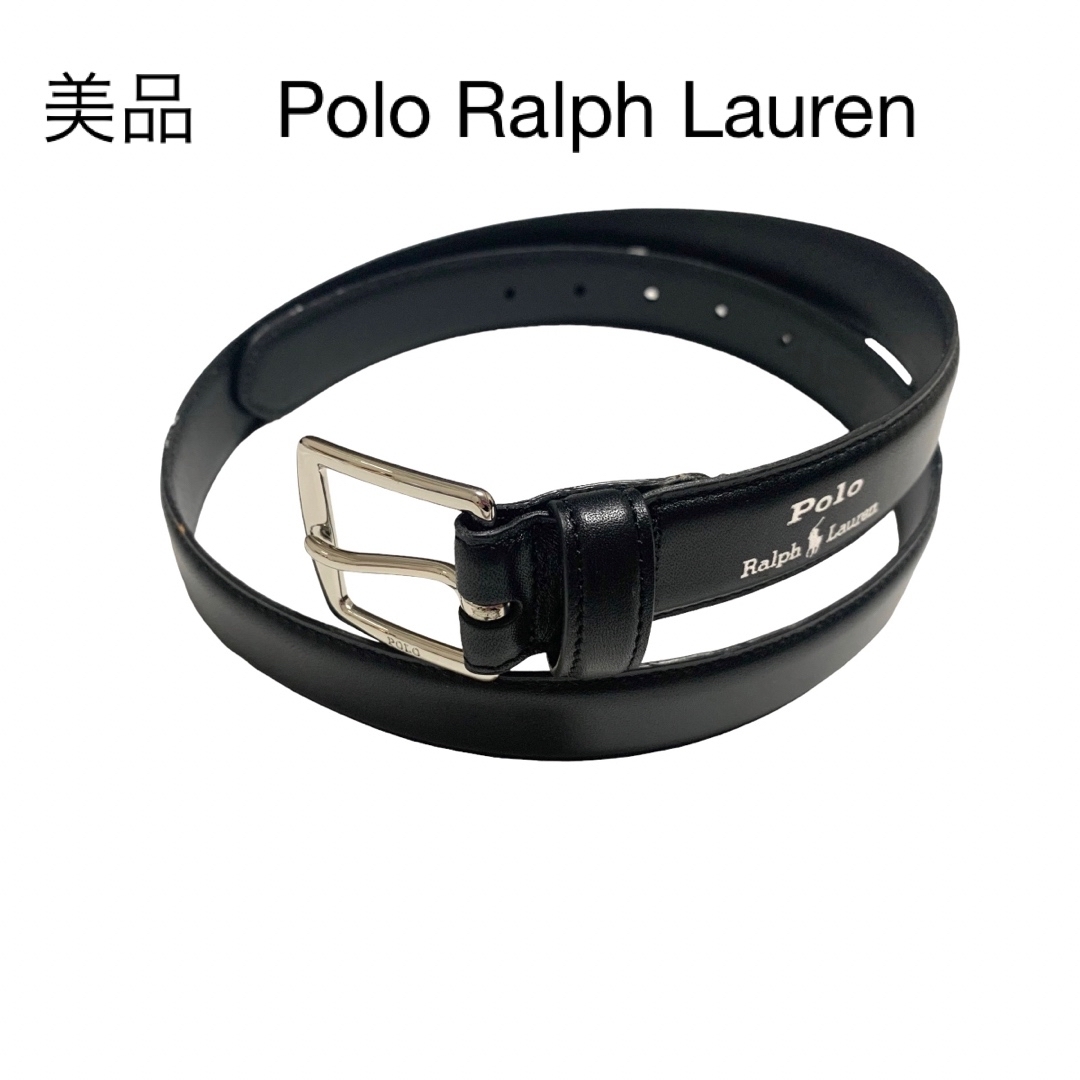 POLO RALPH LAUREN(ポロラルフローレン)の美品　Polo Ralph Lauren ベルト　レザー メンズのファッション小物(ベルト)の商品写真