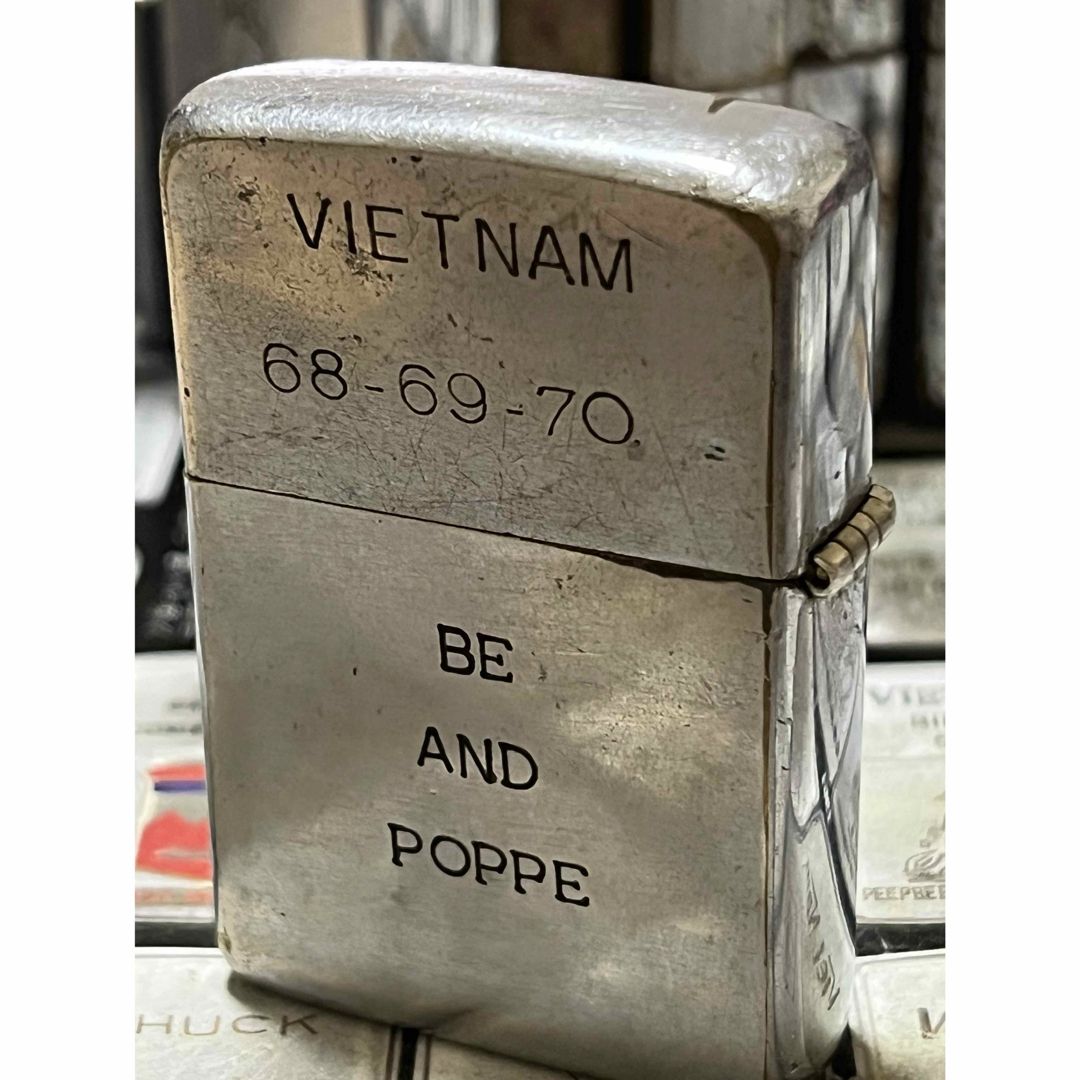 ベトナムZIPPO】本物 1968年製ベトナムジッポー「戦闘ヘリコブラ