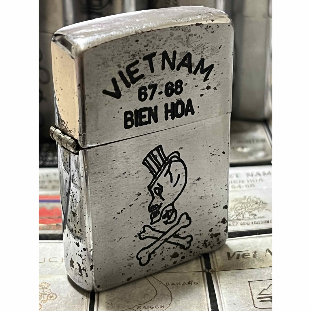 ベトナムZIPPO】本物 1967年製ベトナムジッポー「髑髏」 - タバコグッズ
