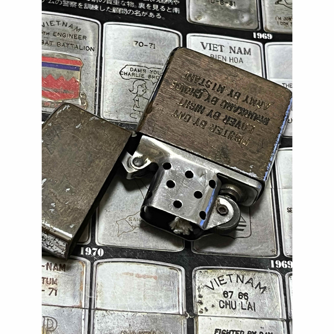 SAIGON【ベトナムZIPPO】本物 1968年製ベトナムジッポー「兵士と