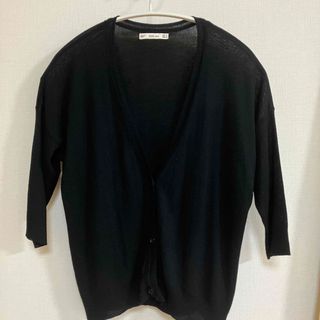 ザラ(ZARA)のZARAザラ黒カーディガン(カーディガン)