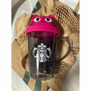 スターバックス(Starbucks)のスターバックス　スタバ　ハロウィン2023 シリコンリッド耐熱グラスマグキャット(食器)