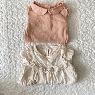 ベビーギャップ(babyGAP)のGAP‪‪𖥧𖤣女の子2点セット(ロンパース)