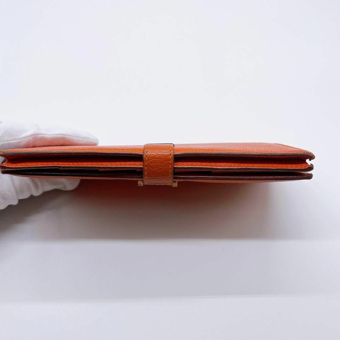 エルメス ベアンスフレ トゴ 長財布 赤系 刻印Q ローズジャイプール 激レア