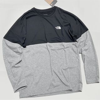 ザノースフェイス(THE NORTH FACE)のXL 新品 ノースフェイス バイカラー ロンT 長袖 Tシャツ 黒 ヌプシ(Tシャツ/カットソー(七分/長袖))