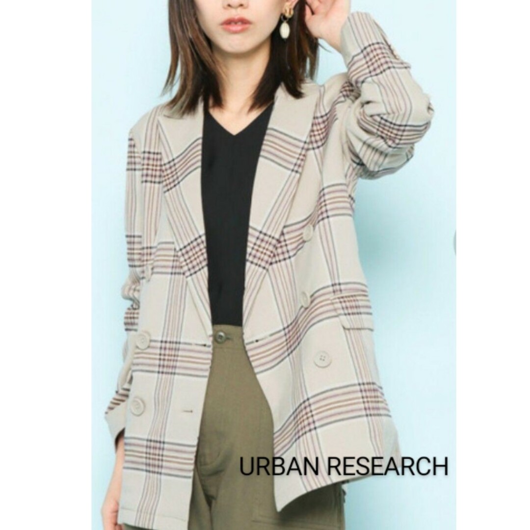 URBAN RESEARCH 　チェック柄テーラードジャケット | フリマアプリ ラクマ