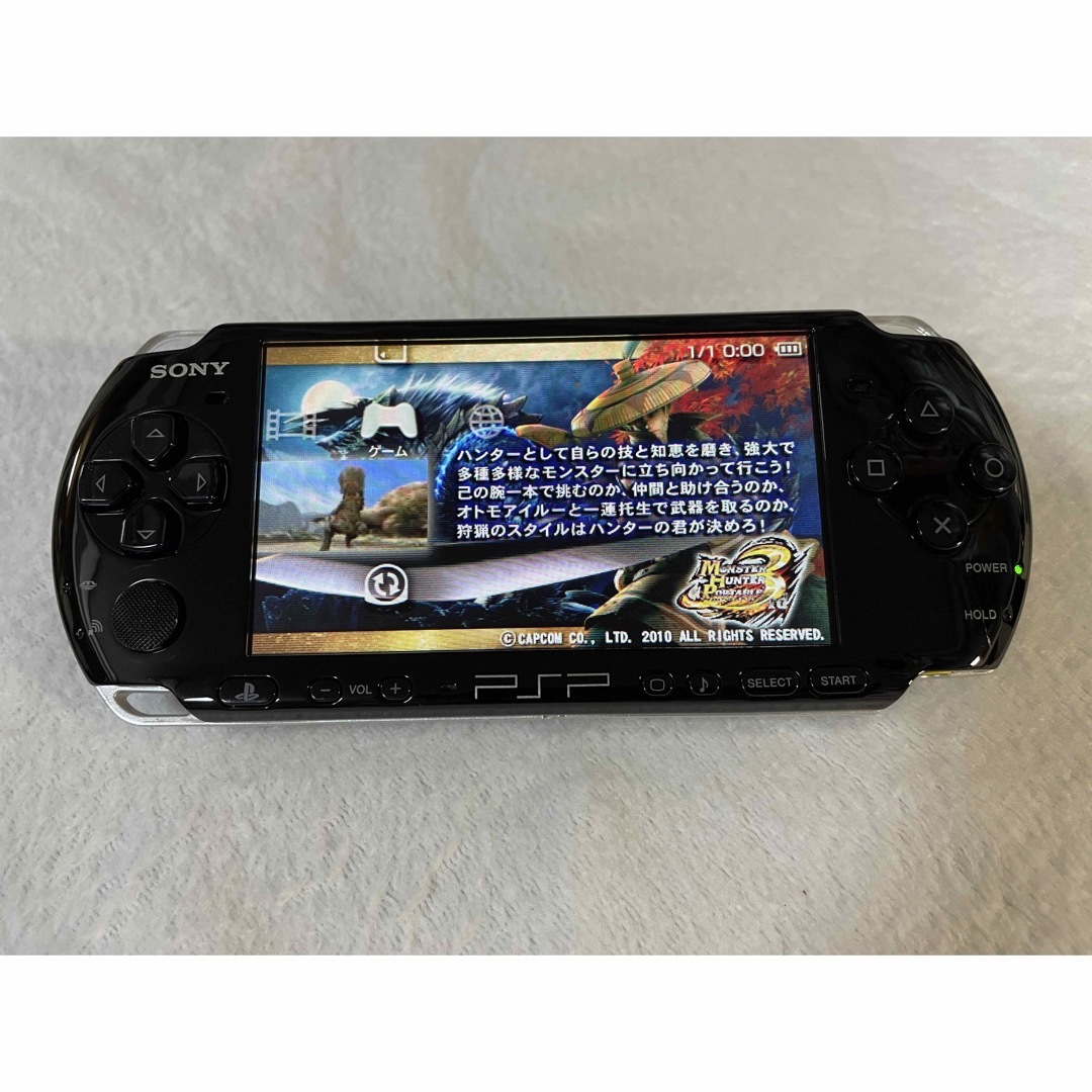 psp 3000 ピアノ　ブラック