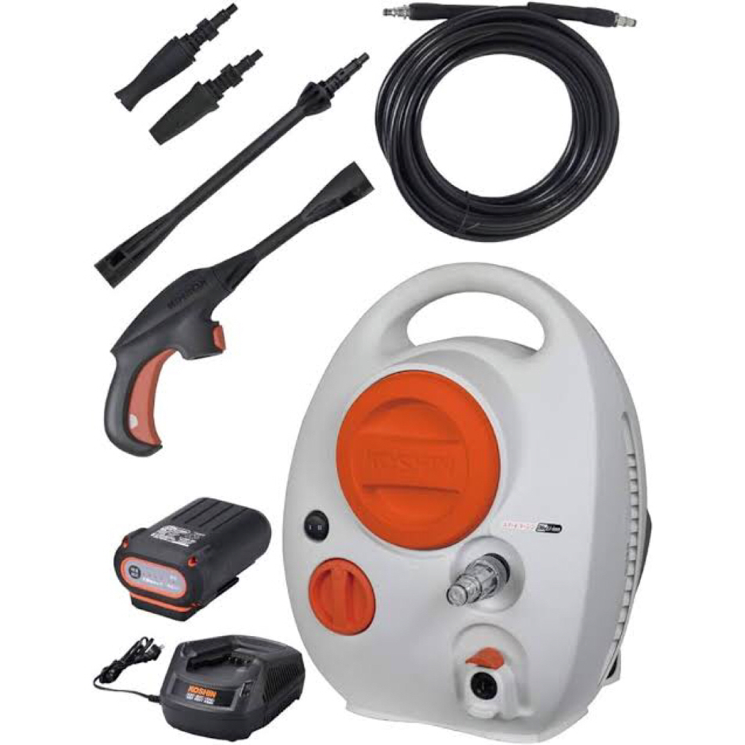 工進 KOSHIN 36V 5.0Ah 充電式 高圧 洗浄機 SJC-3650バイク