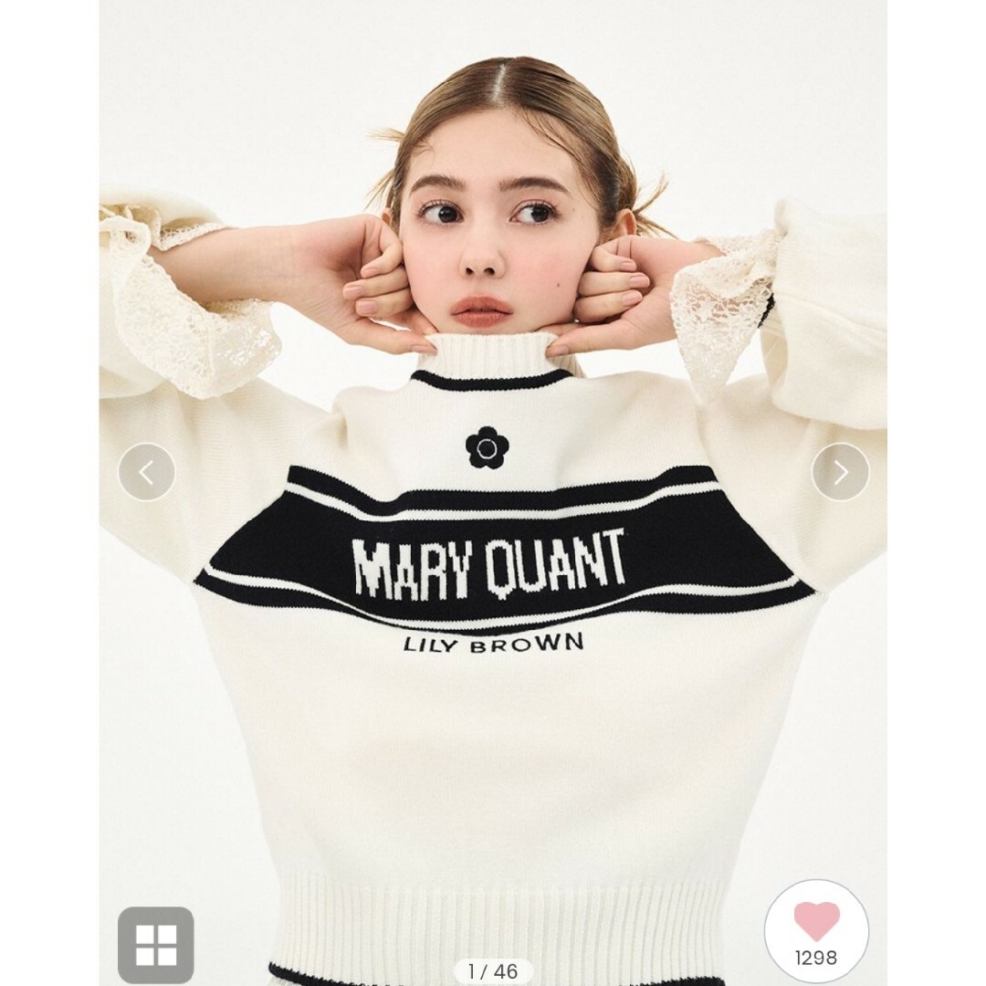 ニット/セーター新品未使用タグ付き【LILY BROWN×MARY QUANT】ジャガードニット