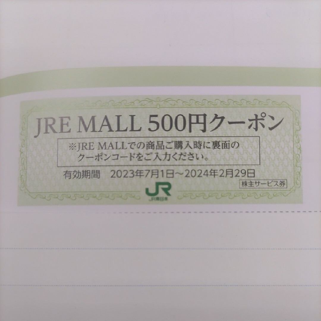 JR(ジェイアール)のＪＲ東日本優待券のＪＲＥモール500円割引券50枚1200円（安心パック） チケットの優待券/割引券(ショッピング)の商品写真