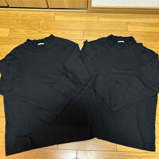 ジーユー(GU)のGU  モックネック　黒色(Tシャツ/カットソー(七分/長袖))