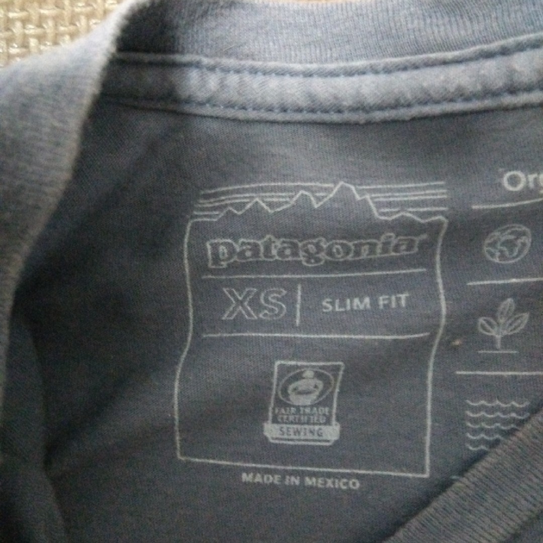patagonia(パタゴニア)のパタゴニア 半袖 tシャツ XS ブルー メンズのトップス(Tシャツ/カットソー(半袖/袖なし))の商品写真