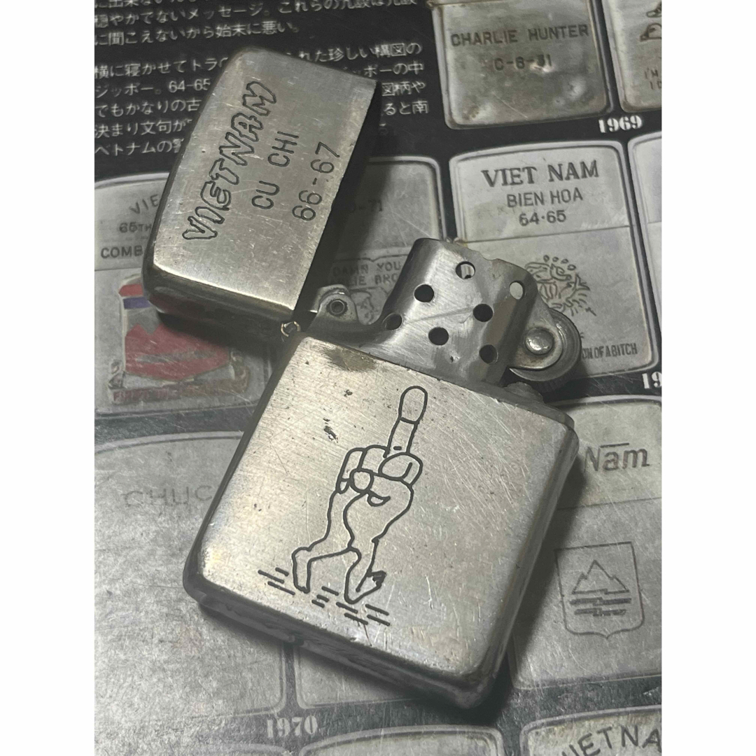 【ベトナムZIPPO】本物 1967年製ベトナムジッポー「ファックマン」CU