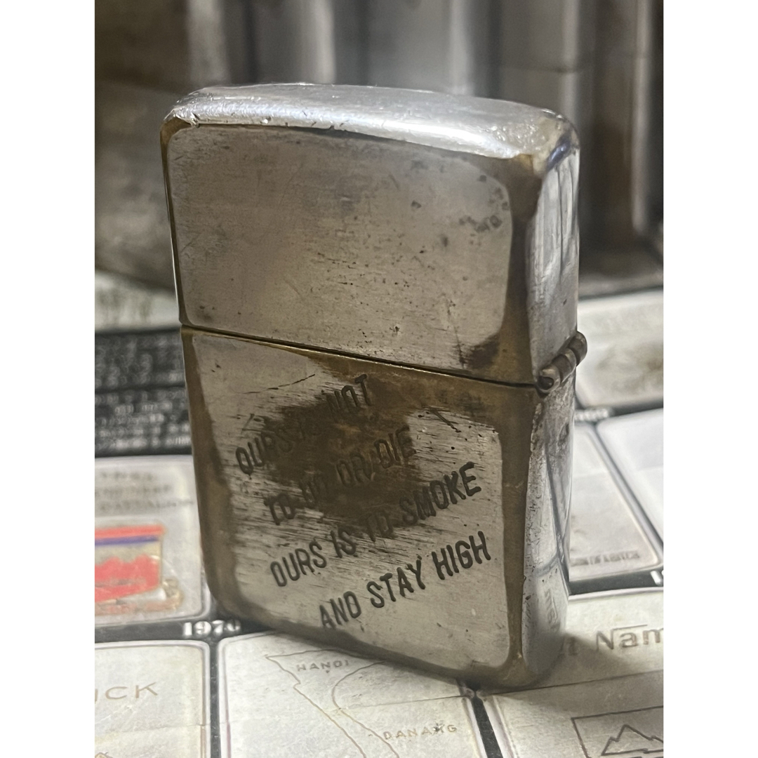 【ベトナムZIPPO】本物 1968年製ベトナムジッポー「第1歩兵師団」VIET