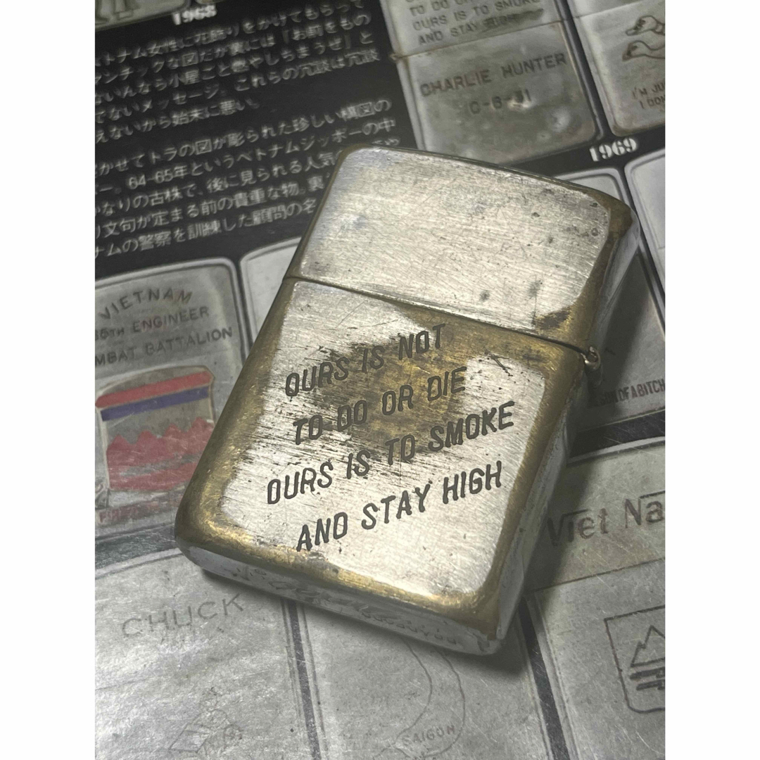 【ベトナムZIPPO】本物 1968年製ベトナムジッポー「第1歩兵師団」VIET