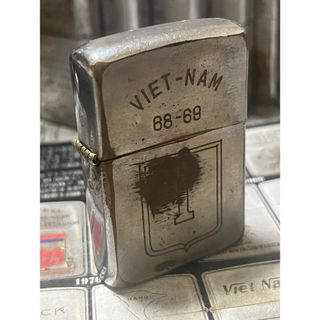 【ベトナムZIPPO】本物 1968年製ベトナムジッポー「兵士と子供」TUY